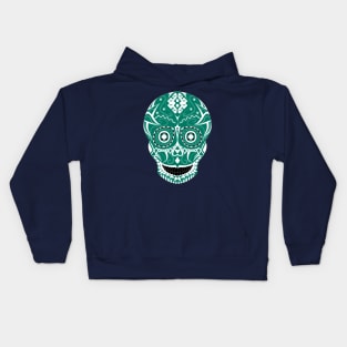 greenlight skull mask ecopop Kids Hoodie